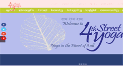 Desktop Screenshot of 4thstreetyoga.com