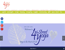 Tablet Screenshot of 4thstreetyoga.com